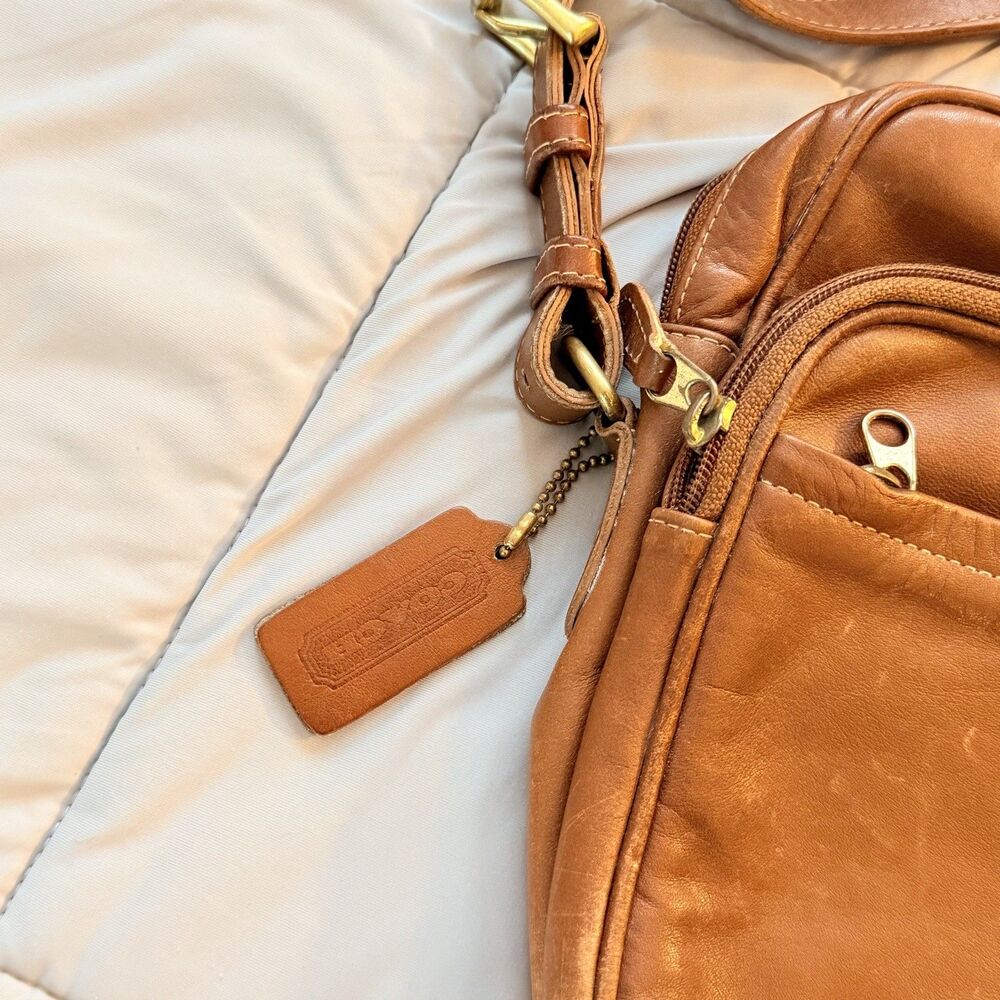 Coach International Travel Bag 0511 | British tan crossbody vintage bag - Picture 3 of 8